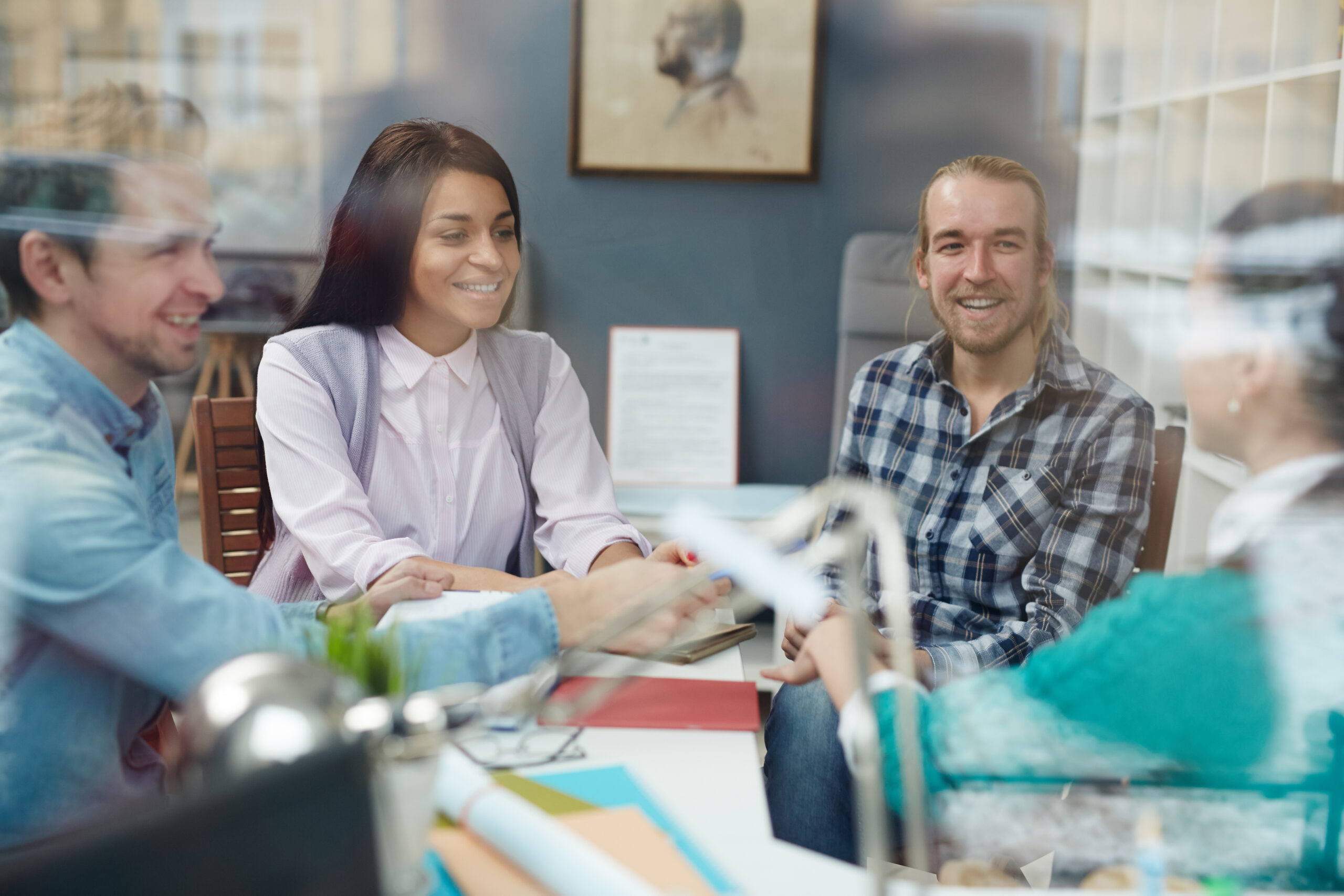 Customer retention strategists working together